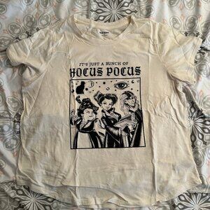 HOCUS POCUS Movie T-Shirt Women's Fitted Cream Color Size XL
